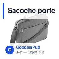 Sacoche porte-ordinateur personnalisable Anya avec logo - Miniature 4