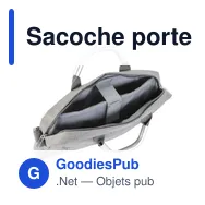 Sacoche porte-ordinateur personnalisable Anya avec logo - Miniature 5