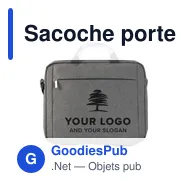 Sacoche porte-ordinateur personnalisable Anya avec logo - Miniature 6