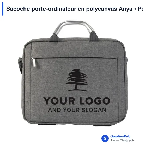 Sacoche porte-ordinateur personnalisable Anya avec logo - Image 6