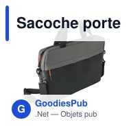 Sacoche porte-ordinateur personnalisable en polyester 500D - Serenavec logo - Miniature 5