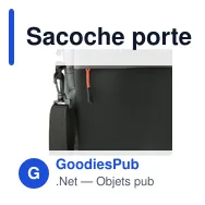 Sacoche porte-ordinateur personnalisable en polyester 500D - Serenavec logo - Miniature 7