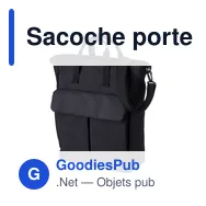 Sacoche porte-ordinateur personnalisable en polyester 900D - Deanavec logo - Miniature 2