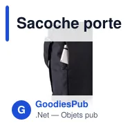Sacoche porte-ordinateur personnalisable en polyester 900D - Deanavec logo - Miniature 5