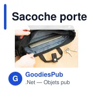 Sacoche porte-ordinateur personnalisable en polyester 900D - Deanavec logo - Miniature 8