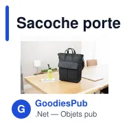 Sacoche porte-ordinateur personnalisable en polyester 900D - Deanavec logo - Miniature 10