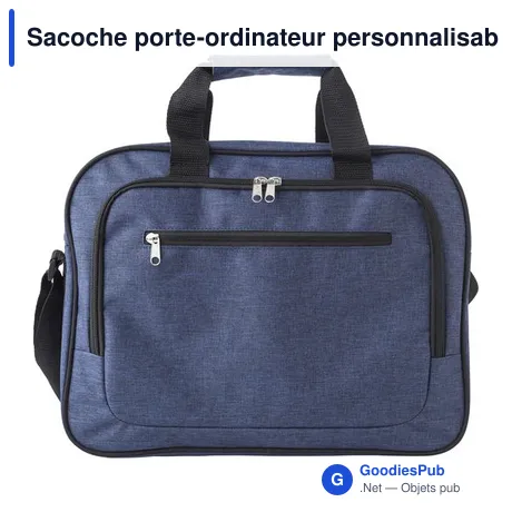 Sacoche porte-ordinateur personnalisable Isolde avec logo