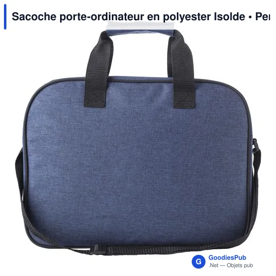 Sacoche porte-ordinateur personnalisable Isolde avec logo - Image 4