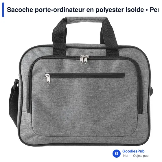 Sacoche porte-ordinateur personnalisable Isolde avec logo - Image 5