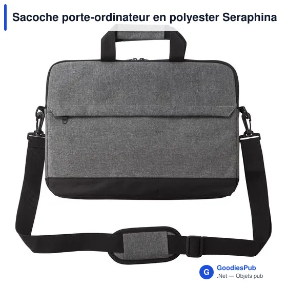 Sacoche porte-ordinateur personnalisable Seraphina avec logo - Image 1