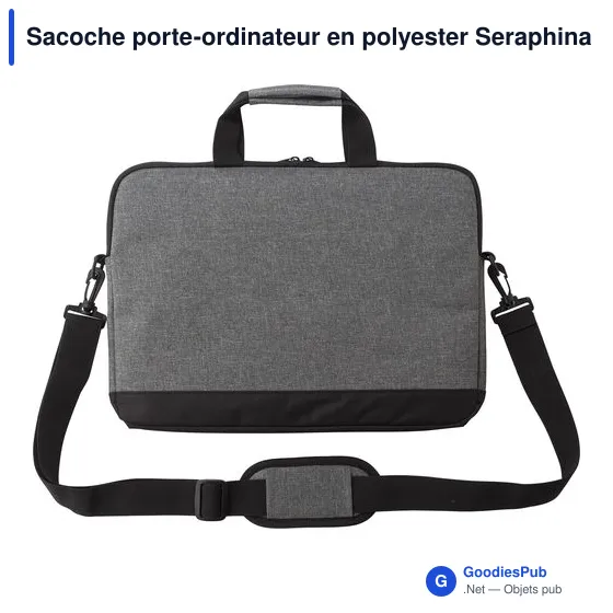 Sacoche porte-ordinateur personnalisable Seraphina avec logo - Image 2