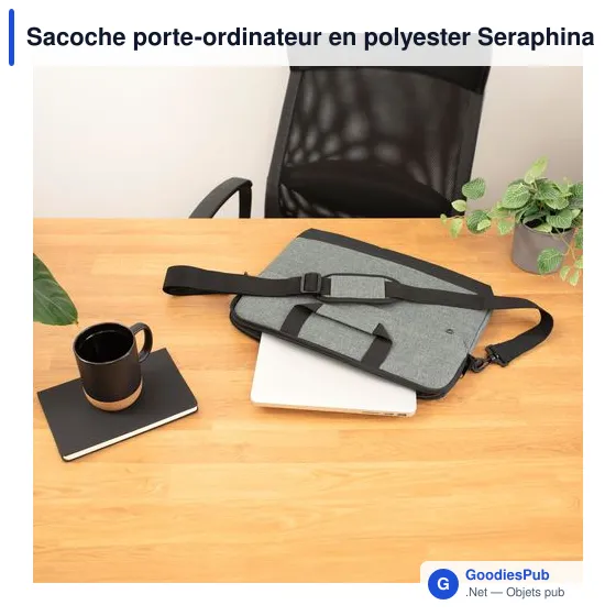 Sacoche porte-ordinateur personnalisable Seraphina avec logo - Image 3
