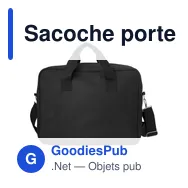 Sacoche porte-ordinateur personnalisable avec logo - Valerie - Miniature 3