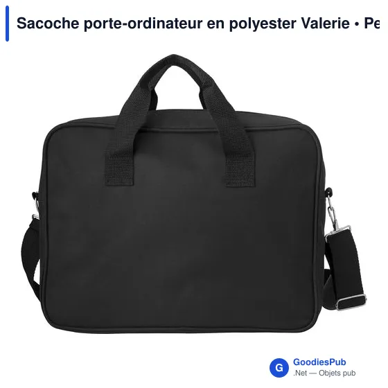 Sacoche porte-ordinateur personnalisable avec logo - Valerie - Image 3