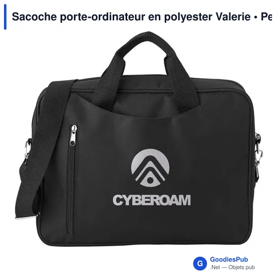 Sacoche porte-ordinateur personnalisable avec logo - Valerie - Image 4