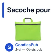 Sacoche pour documents personnalisable avec logo - modèle vert clair - Miniature 9
