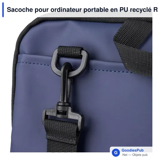 Sacoche pour ordinateur portable en PU recyclé Rafi - Image 11