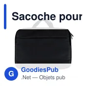 Sacoche pour ordinateur portable en PU recyclé Rafi - Miniature 16