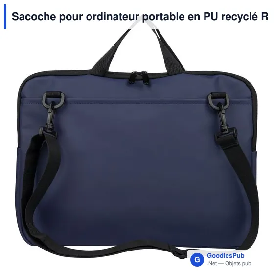 Sacoche pour ordinateur portable en PU recyclé Rafi - Image 20