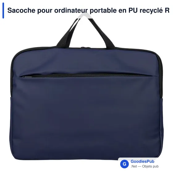 Sacoche pour ordinateur portable en PU recyclé Rafi - Image 22