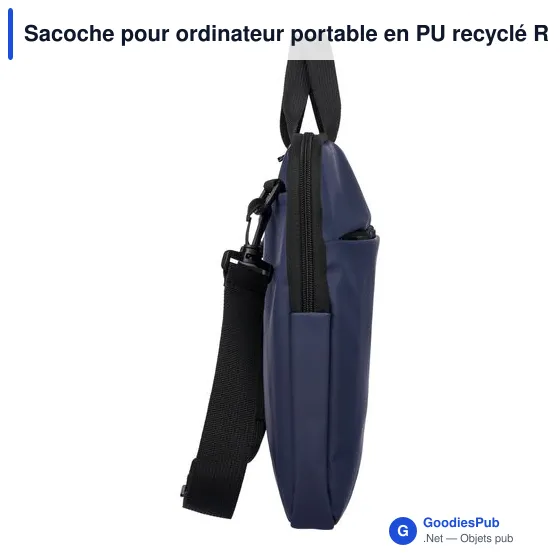 Sacoche pour ordinateur portable en PU recyclé Rafi - Image 23