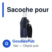 Sacoche pour ordinateur portable en PU recyclé Rafi - Miniature 4