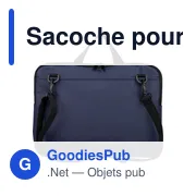 Sacoche pour ordinateur portable en PU recyclé Rafi - Miniature 5