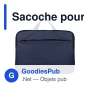 Sacoche pour ordinateur portable en PU recyclé Rafi - Miniature 7