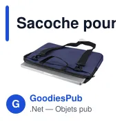 Sacoche pour ordinateur portable en PU recyclé Rafi - Miniature 10