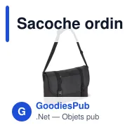 Sacoche ordinateur portable personnalisable en R-PET 12 L avec logo - Liam - Miniature 2