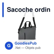 Sacoche ordinateur portable personnalisable en PU avec logo - SoMa - Miniature 2