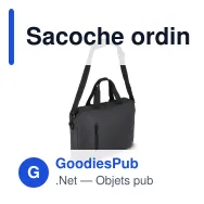 Sacoche ordinateur portable personnalisable en PU avec logo - SoMa - Miniature 3