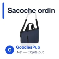 Sacoche ordinateur portable personnalisable en PU avec logo - SoMa - Miniature 4