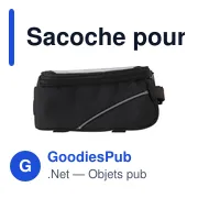 Sacoche pour vélo personnalisable avec logo - Priya - Miniature 3