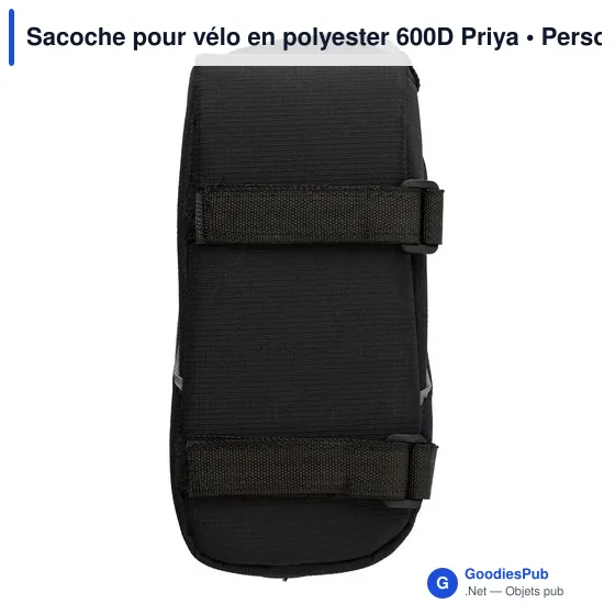 Sacoche pour vélo personnalisable avec logo - Priya - Image 4