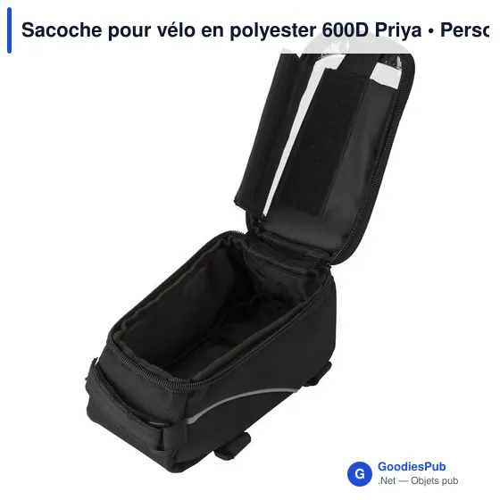 Sacoche pour vélo personnalisable avec logo - Priya - Image 7