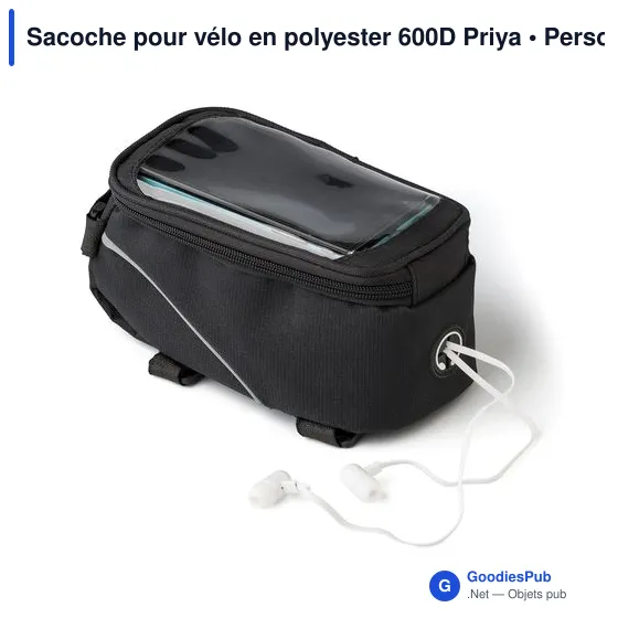 Sacoche pour vélo personnalisable avec logo - Priya - Image 8