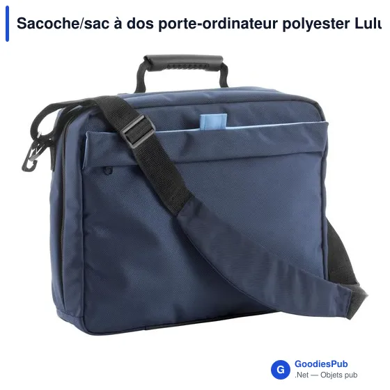 Sacoche porte-ordinateur personnalisable avec logo - modèle Lulu - Image 1