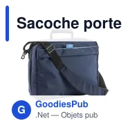 Sacoche porte-ordinateur personnalisable avec logo - modèle Lulu - Miniature 3