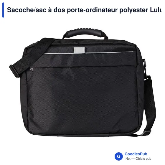 Sacoche porte-ordinateur personnalisable avec logo - modèle Lulu - Image 4