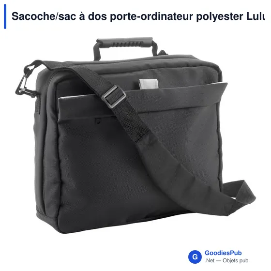 Sacoche porte-ordinateur personnalisable avec logo - modèle Lulu - Image 5