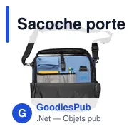 Sacoche porte-ordinateur personnalisable avec logo - modèle Lulu - Miniature 6