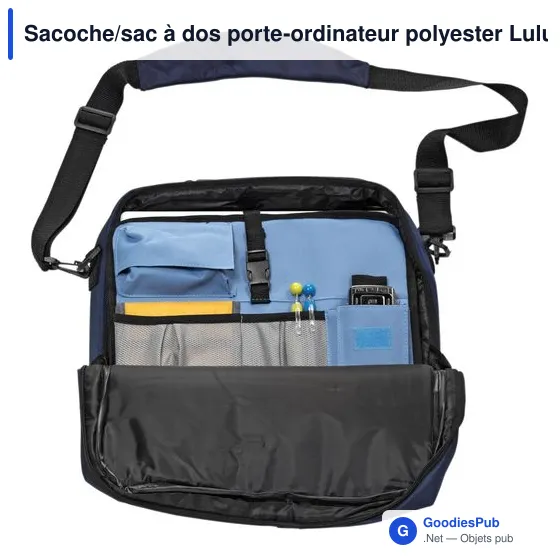 Sacoche porte-ordinateur personnalisable avec logo - modèle Lulu - Image 6