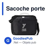 Sacoche porte-ordinateur personnalisable avec logo - modèle Lulu - Miniature 7