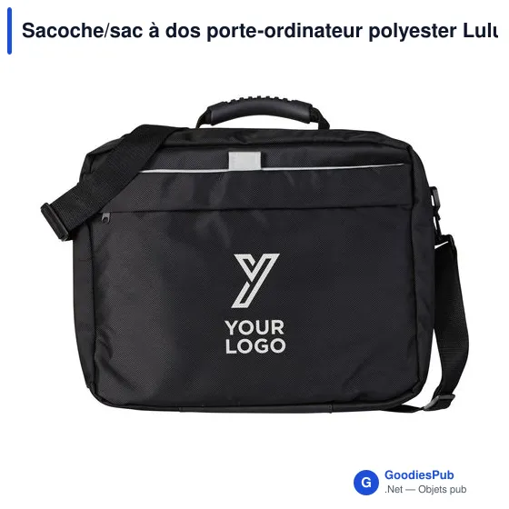 Sacoche porte-ordinateur personnalisable avec logo - modèle Lulu - Image 7