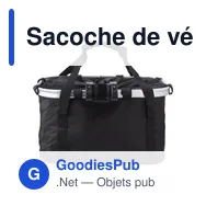 Sacoche de vélo personnalisable avec logo - modèle Leia - Miniature 1
