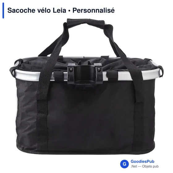 Sacoche de vélo personnalisable avec logo - modèle Leia - Image 2