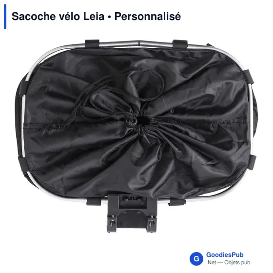Sacoche de vélo personnalisable avec logo - modèle Leia - Image 3