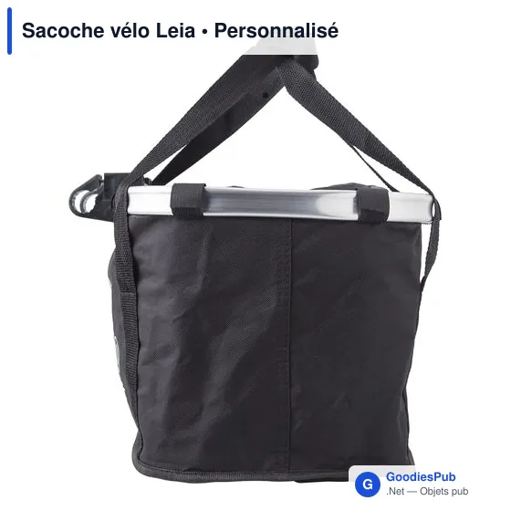 Sacoche de vélo personnalisable avec logo - modèle Leia - Image 4