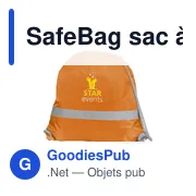 Tour de cou personnalisé avec logo entreprise orange fluo 8 l - Miniature 1
